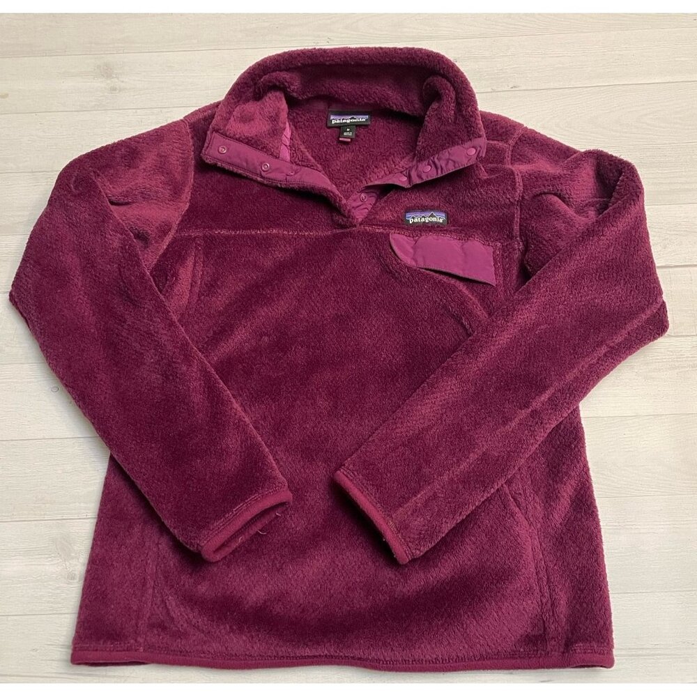 Patagonia womens re-tool pullover magenta medium